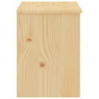 Comodino Naturale 35x30x40 cm in Legno Massello di Pino