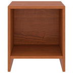 Comodini 2 pz Ambrati 35x30x40 cm in Legno Massello di Pino