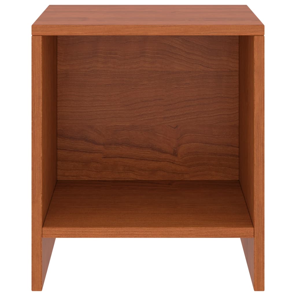 Comodini 2 pz Ambrati 35x30x40 cm in Legno Massello di Pino
