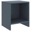 Comodini 2 pz Grigio Chiaro 35x30x40 cm Legno Massello di Pino