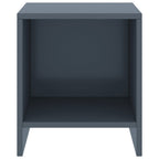 Comodini 2 pz Grigio Chiaro 35x30x40 cm Legno Massello di Pino