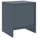 Comodini 2 pz Grigio Chiaro 35x30x40 cm Legno Massello di Pino