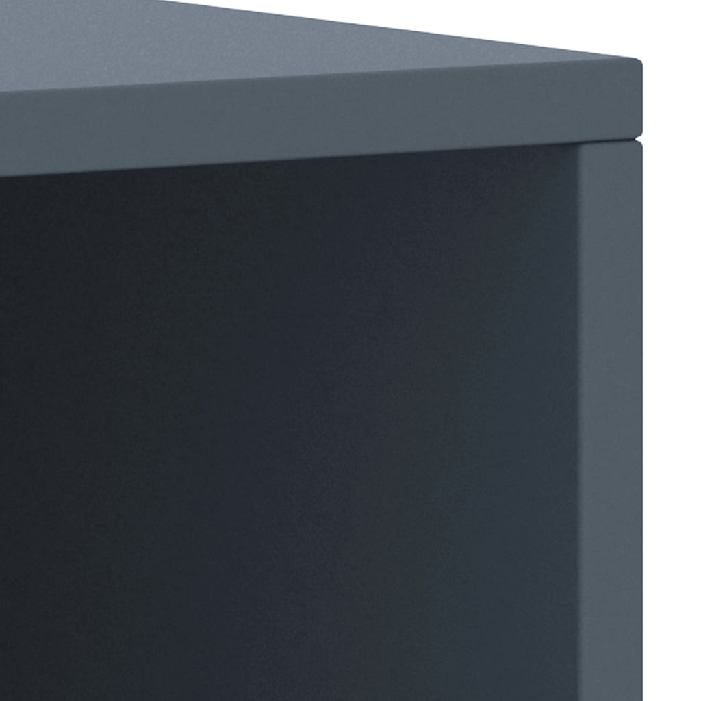 Comodini 2 pz Grigio Chiaro 35x30x40 cm Legno Massello di Pino