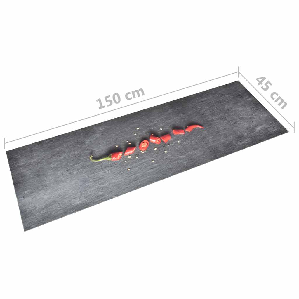 Tappetino da Cucina Lavabile Peperoni 45x150 cm