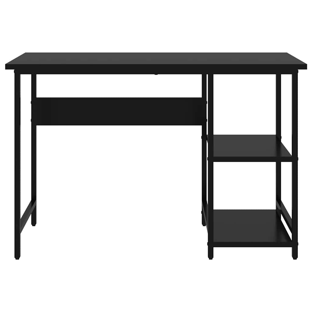 Scrivania per Computer Nera 105x50x72 cm in MDF e Metallo