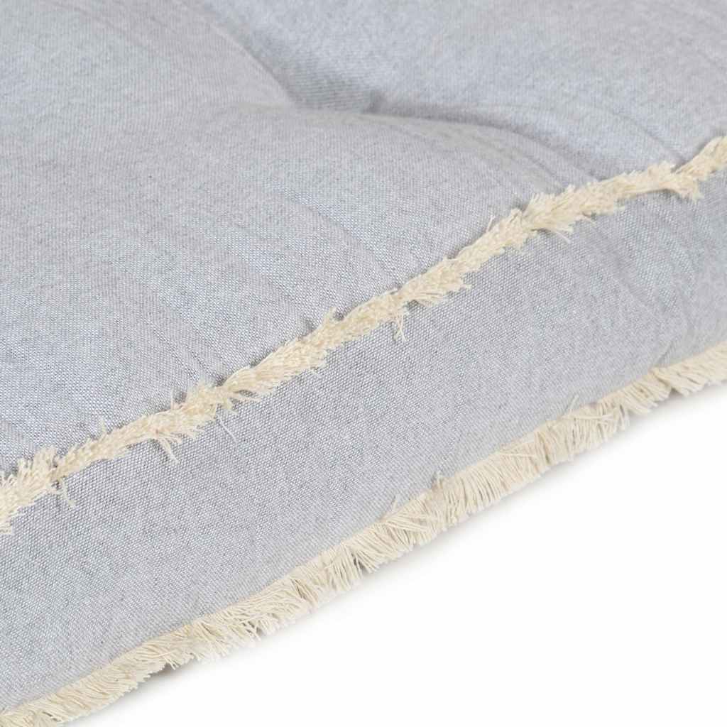 Cuscino per Divano in Pallet Grigio 120x80x10 cm