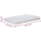 Cuscino per Divano in Pallet Grigio 120x80x10 cm