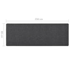 Tappeto Corsia Antracite 80x250 cm