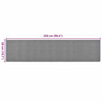 Tappeto Corsia Grigio Scuro 50x250 cm