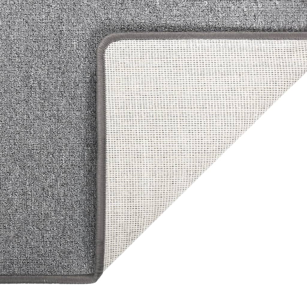 Tappeto Corsia Grigio Scuro 80x400 cm