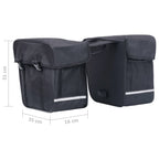 Borsa Doppia Bicicletta Impermeabile per Portapacchi 35 L Nero