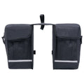 Borsa Doppia Bicicletta Impermeabile per Portapacchi 35 L Nero