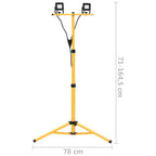 Faretto a LED con Treppiede 2x10 W Bianco Caldo