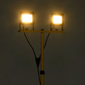Faretto a LED con Treppiede 2x30 W Bianco Caldo