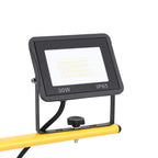 Faretto a LED con Treppiede 2x30 W Bianco Caldo