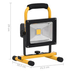 Faretto a LED Ricaricabile con Maniglia 30 W Luce Bianca Fredda 1500 Lumen