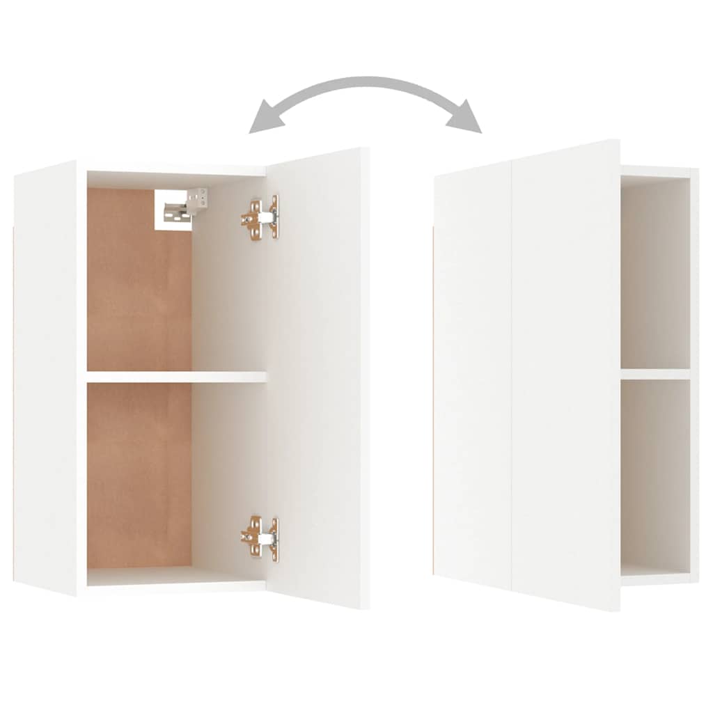 Mobile Porta TV Bianco 30,5x30x60 cm in Legno Multistrato