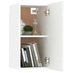 Mobili TV Bianchi 2 pz 30,5x30x60 cm in Legno Multistrato