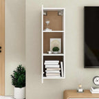 Mobile Porta TV Bianco 30,5x30x90 cm in Legno Multistrato