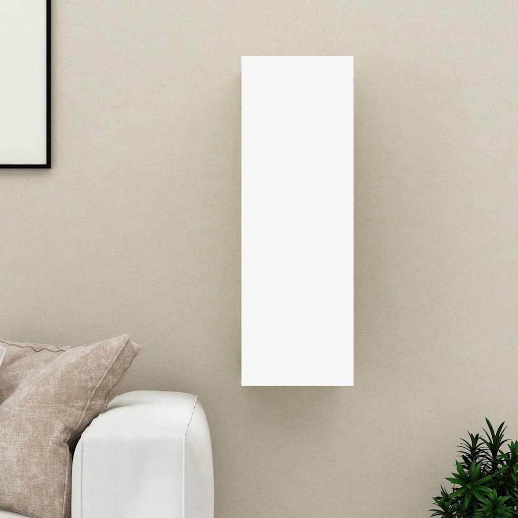 Mobile Porta TV Bianco 30,5x30x90 cm in Legno Multistrato