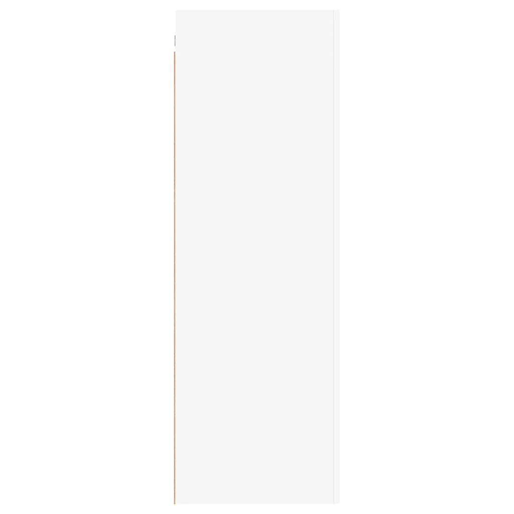 Mobili Porta TV 2pz Bianchi 30,5x30x90 cm in Legno Multistrato