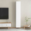 Mobili Porta TV 2pz Bianchi 30,5x30x90 cm in Legno Multistrato