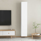 Mobili Porta TV 2pz Bianchi 30,5x30x90 cm in Legno Multistrato