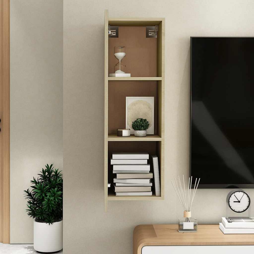 Mobile TV Rovere Sonoma 30,5x30x90 cm in Legno Multistrato
