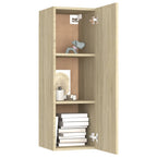 Mobili TV 2pz Rovere Sonoma 30,5x30x90 cm in Legno Multistrato