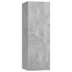 Mobile Porta TV Grigio Cemento 30,5x30x90 cm Legno Multistrato