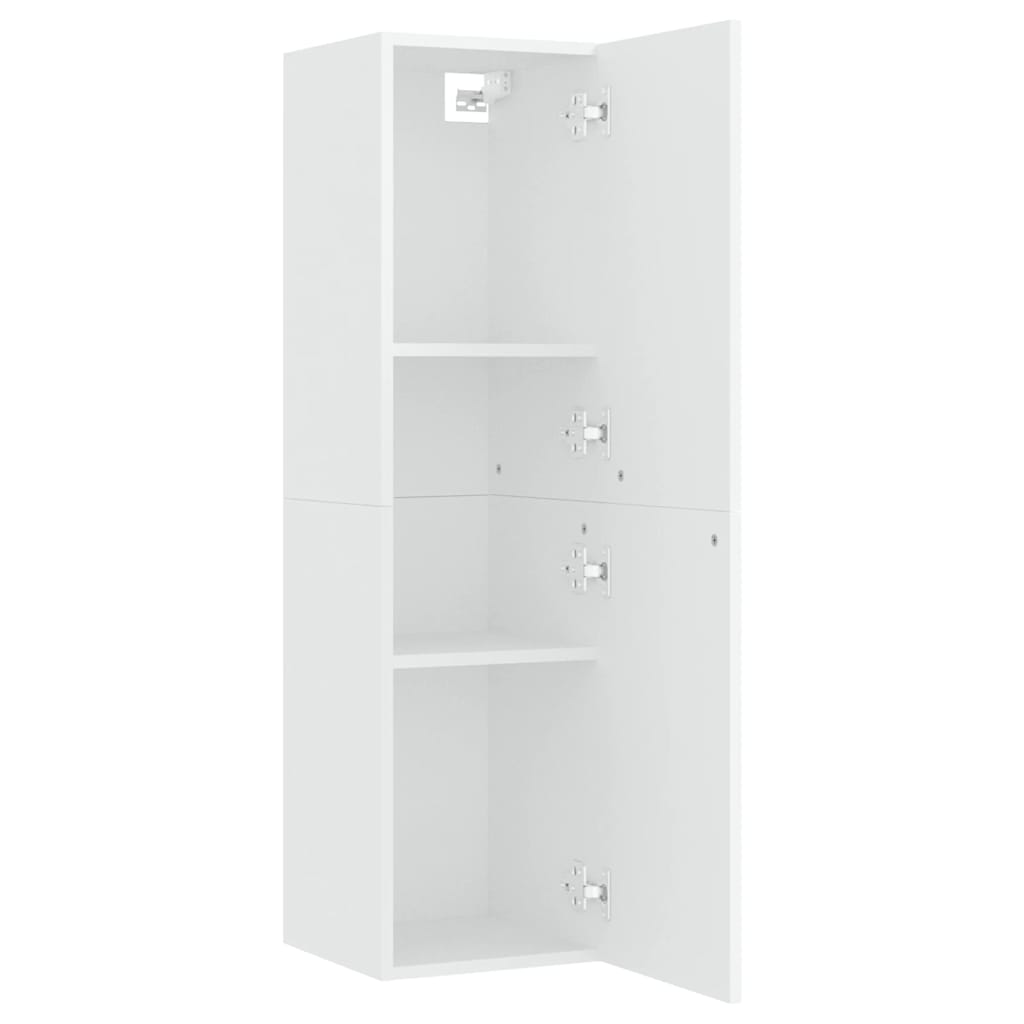 Mobile Porta TV Bianco 30,5x30x110 cm in Legno Multistrato