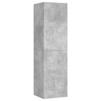 Mobile Porta TV Grigio Cemento 30,5x30x110 cm Legno Multistrato