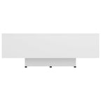 Tavolino da Salotto Bianco 85x55x31 cm in Legno Multistrato