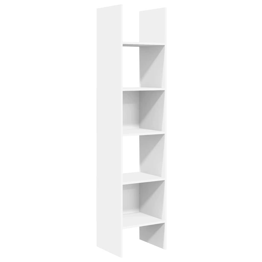 Libreria Bianca 40x35x180 cm in Legno Multistrato