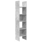 Libreria Grigio Cemento 40x35x180 cm in Legno Multistrato