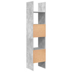 Libreria Grigio Cemento 40x35x180 cm in Legno Multistrato