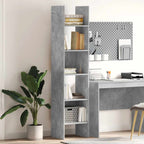 Libreria Grigio Cemento 40x35x180 cm in Legno Multistrato