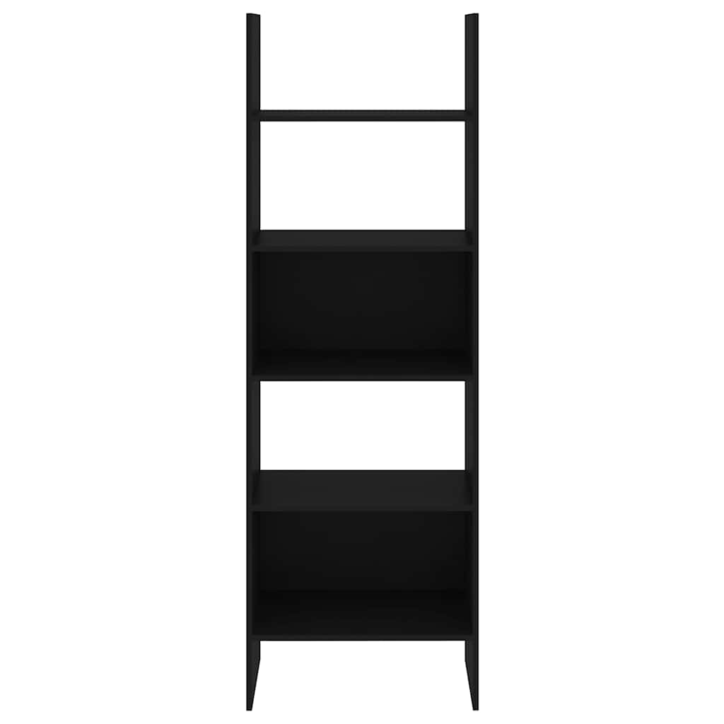 Libreria Nera 60x35x180 cm in Legno Multistrato