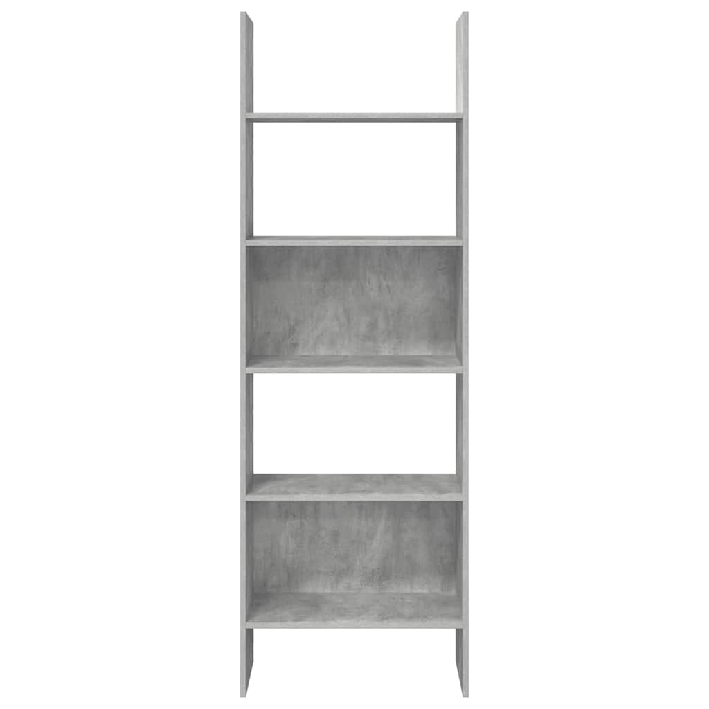 Libreria Grigio Cemento 60x35x180 cm in Legno Multistrato