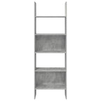 Libreria Grigio Cemento 60x35x180 cm in Legno Multistrato