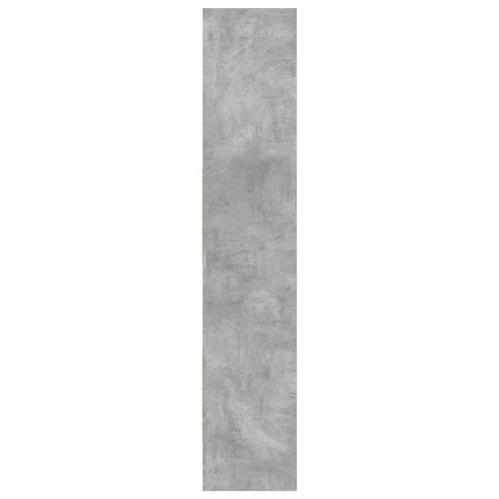 Libreria Grigio Cemento 60x35x180 cm in Legno Multistrato