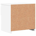 Comodini 2 pz Bianco 40x30x39 cm in Legno Ingegnerizzato