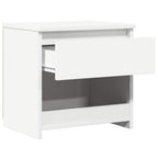 Comodini 2 pz Bianco 40x30x39 cm in Legno Ingegnerizzato