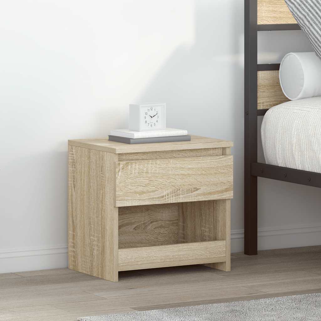 Comodino Rovere Sonoma 40x30x39 cm in Legno Multistrato