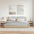 Comodini 2pz Rovere Sonoma 40x30x39 cm in Legno Multistrato