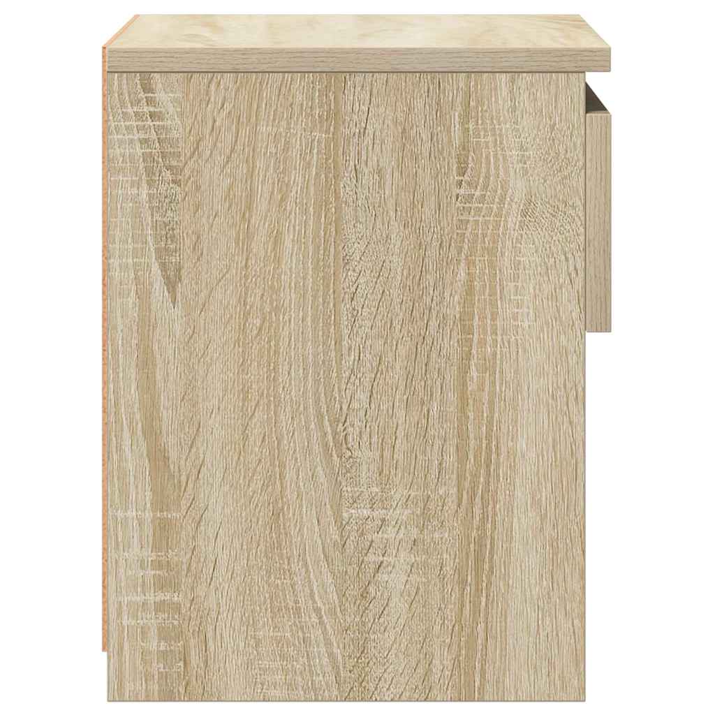 Comodini 2pz Rovere Sonoma 40x30x39 cm in Legno Multistrato