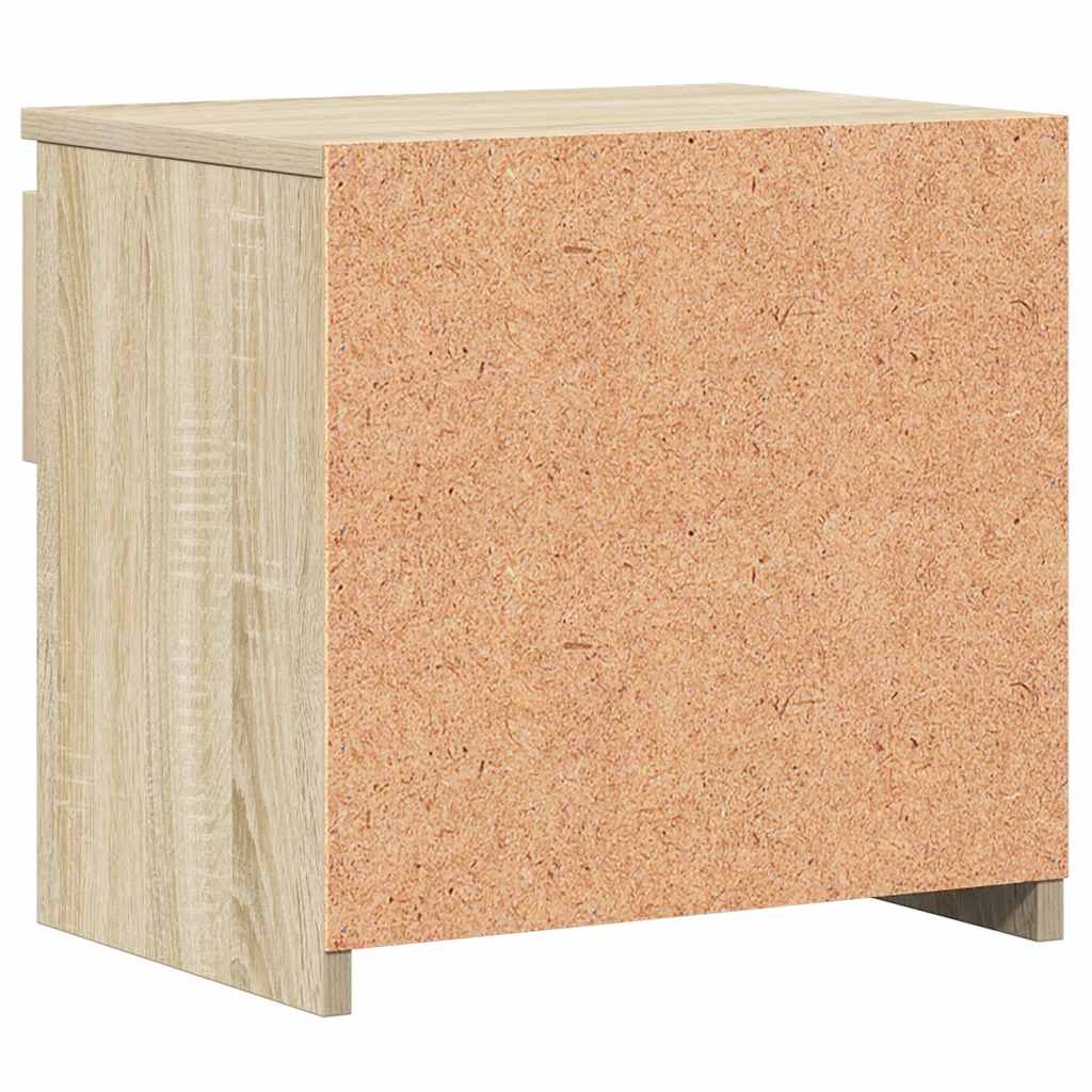 Comodini 2pz Rovere Sonoma 40x30x39 cm in Legno Multistrato