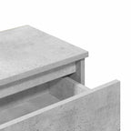 Comodini 2pz Grigio Cemento 40x30x39 cm in Legno Multistrato