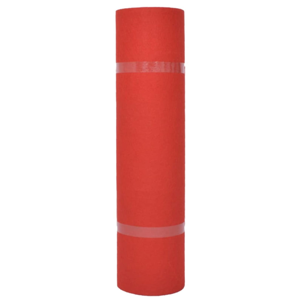 Tappeto Tinta unita Rosso 1,2 x 12 m Poliestere