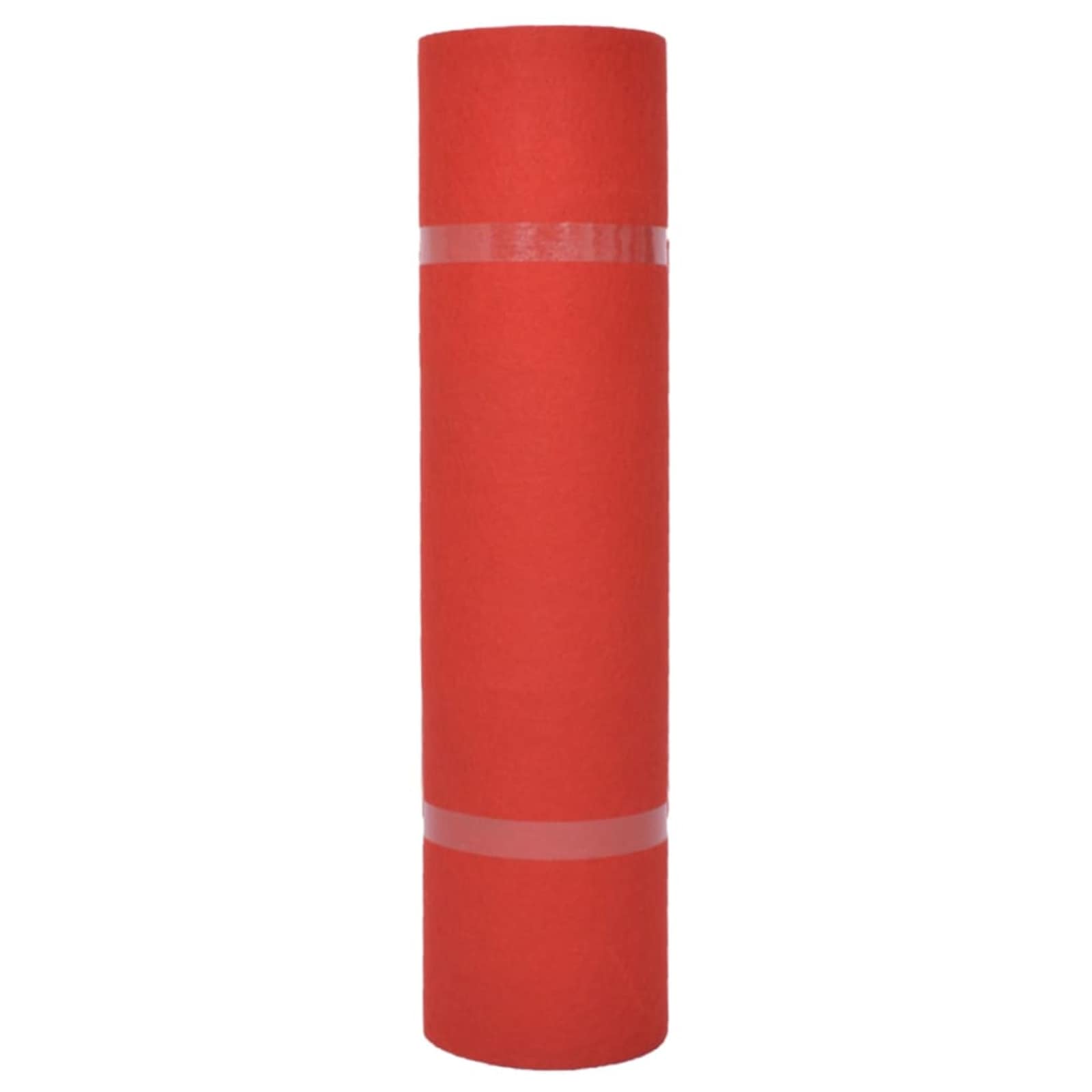 Tappeto Tinta unita Rosso 1,2 x 12 m Poliestere